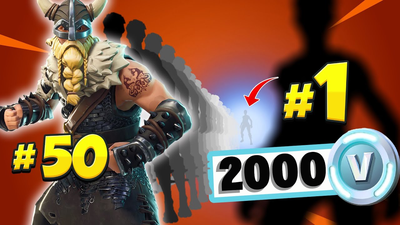 Top 50 BEST 2000 V-Bucks Skins To Buy in Fortnite