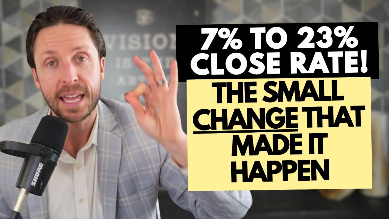 428. 7% to 23% Close Rate: The Small Change That Made It Happen