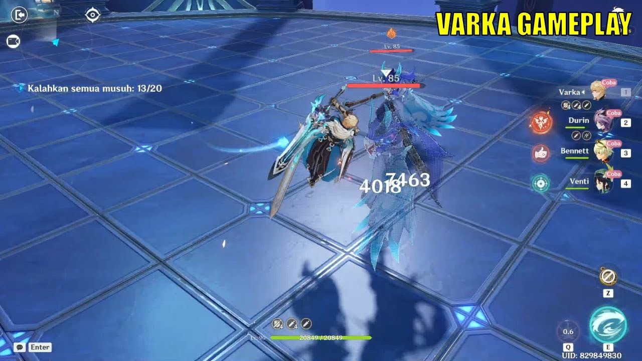 Genshin Impact - Varka Gameplay