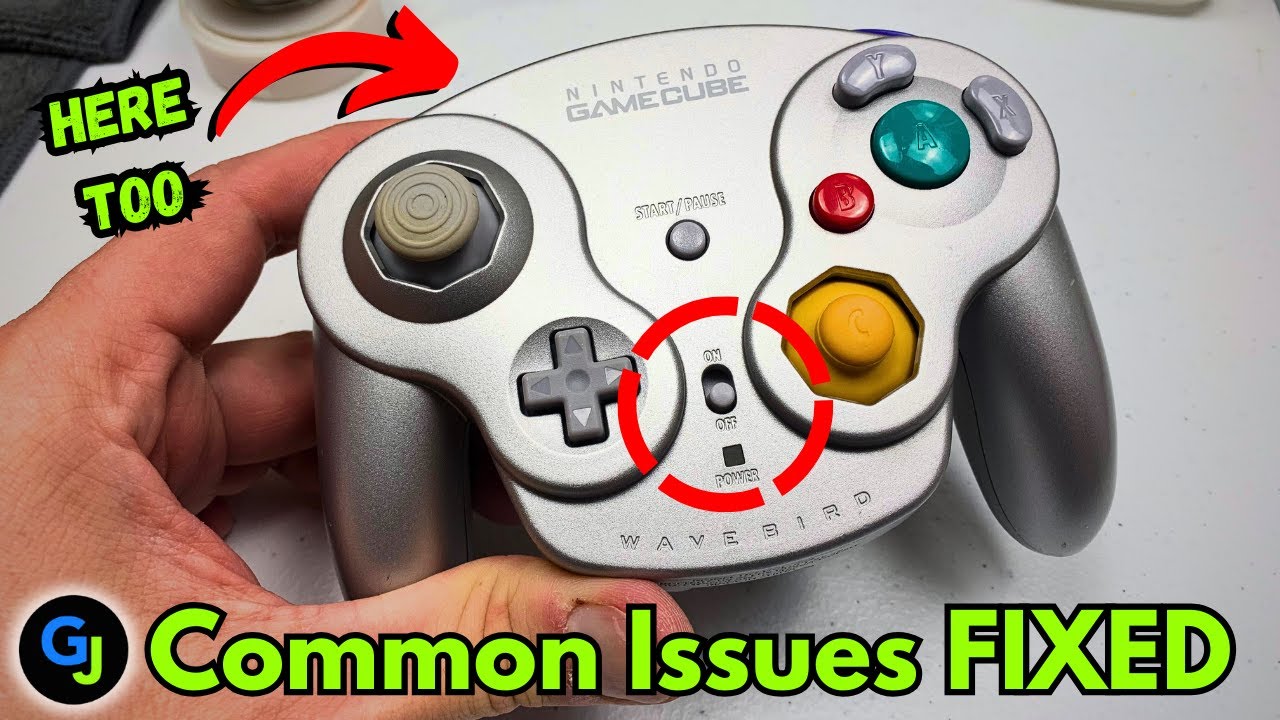 Разборка и чистка контроллера Gamecube Wavebird для решения двух самых распространенных проблем