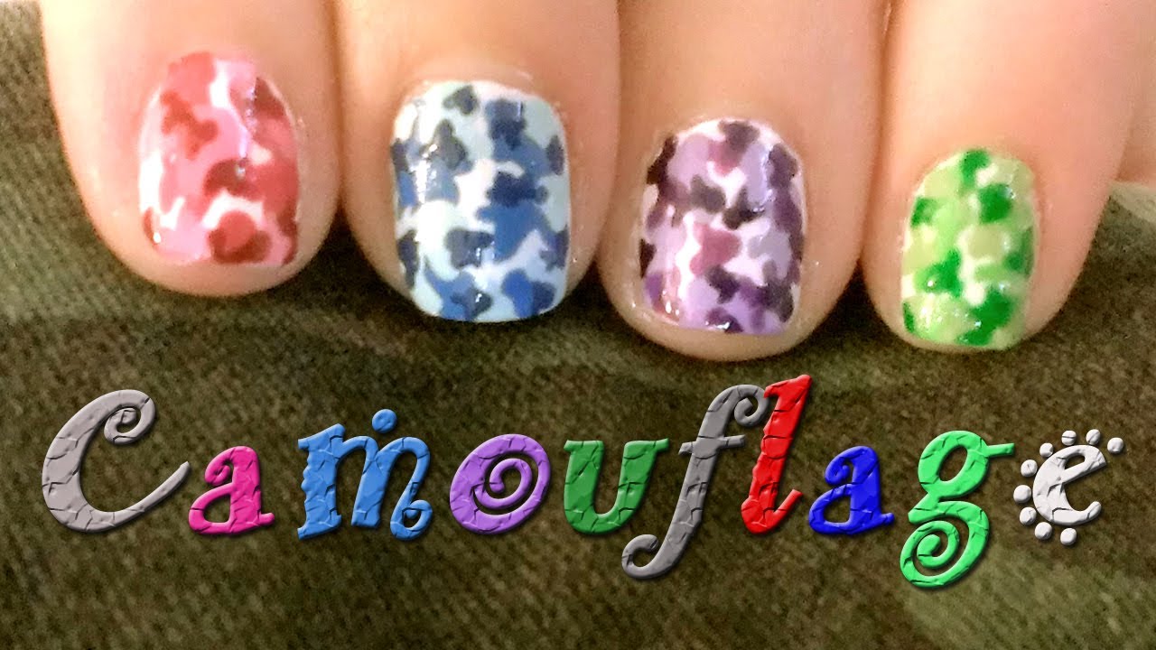 ~*Camouflage Nail Art Design- Colorful Camo!*~