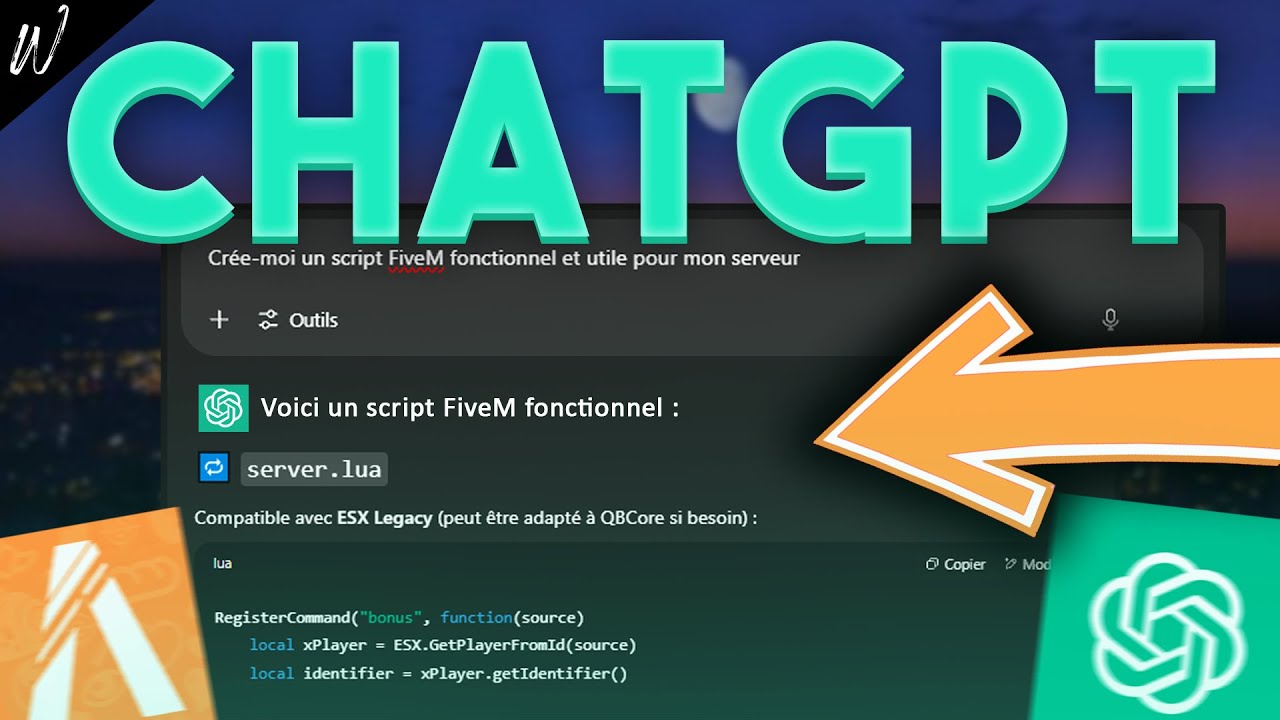 J'ai CRÉÉ un SCRIPT FiveM avec ChatGPT ! Voici le résultat... #1