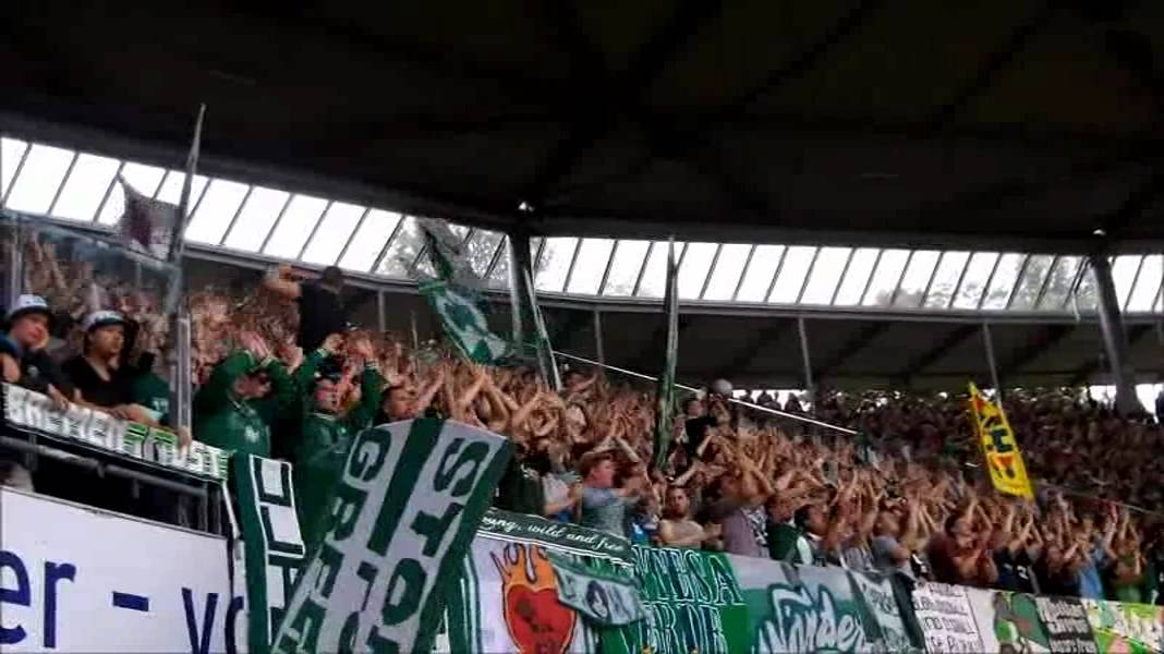 Hannover 96 - SV Werder Bremen 3:2 15.09.2012 Stimmung Gästeblock