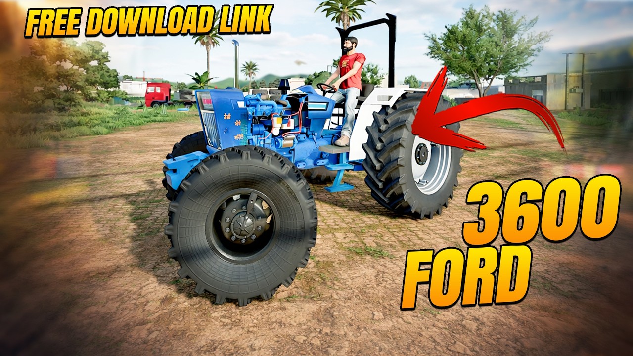 Ford 3600 mod free download fs25 fs22 Realistic Farming 😍 | Indian tractor mods graphic