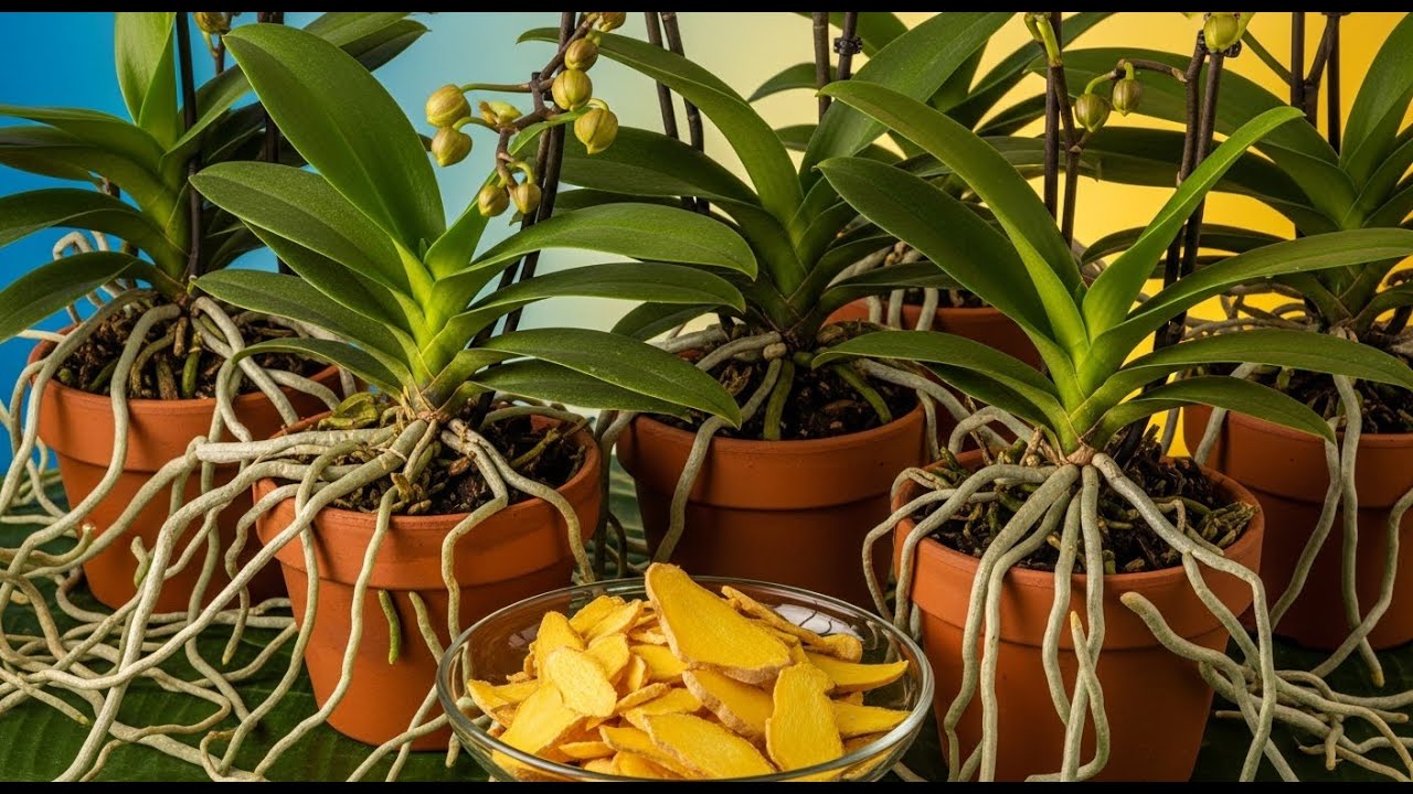 Забудьте о химикатах! Этот лайфхак с имбирем позволит вам вырастить потрясающие орхидеи с минимал...