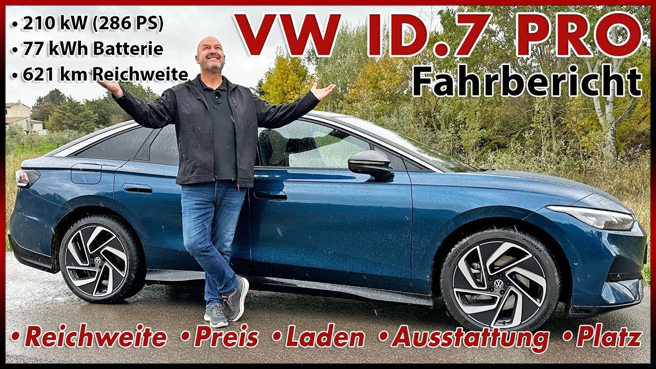 VW ID.7 Pro - Das günstige E-Auto der Oberen Mittelklasse? Preis Reichweite Test Review Deutsch 2023