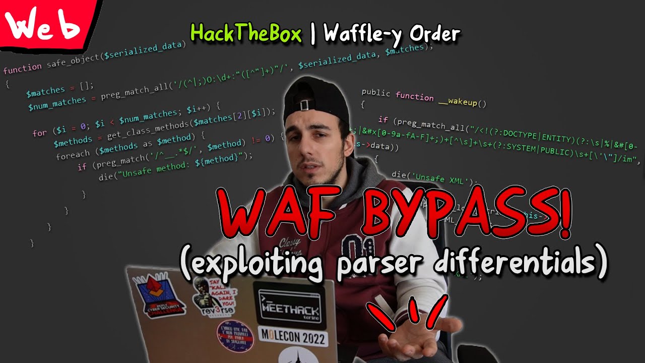 WAF bypass and vulnerability chain exploiting parser differentials | Waffle-y Order @ HackTheBox