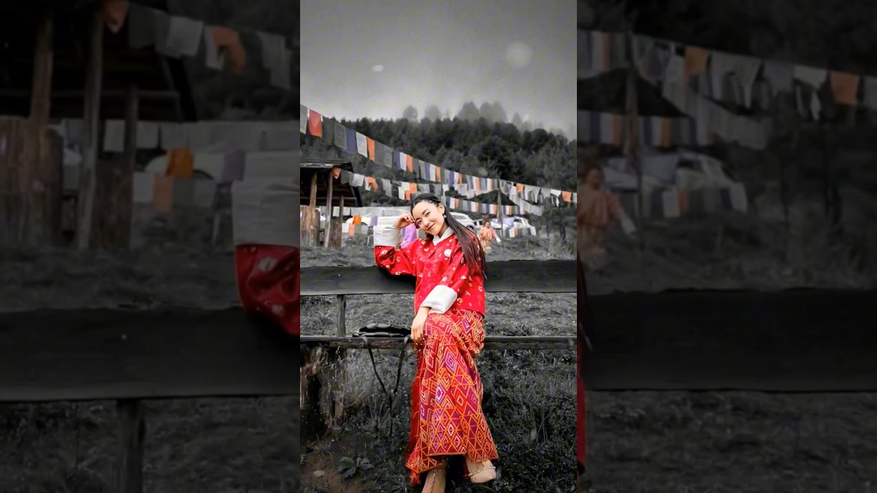 #bhutan #bhutanese #girls #traditional #dresses #photography #shorts #reels #videos #lightroom