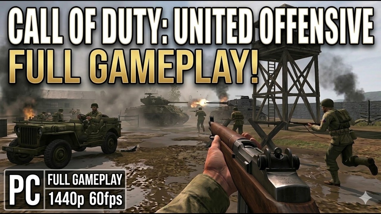 Call of Duty - United Offensive - Full Gameplay Walkthrough - No Commentary