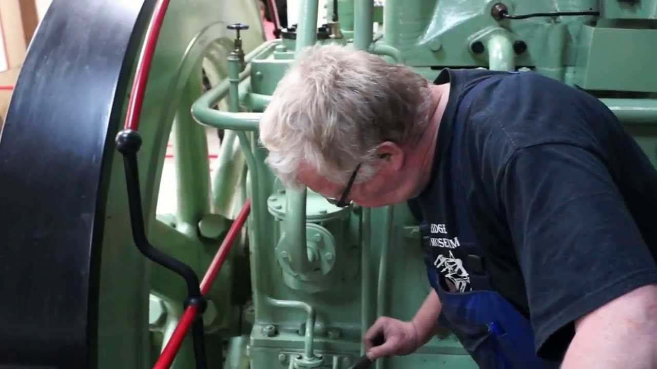 Large B&W year 1926 compressed air start up/ The Motor Colelction, Denmark.