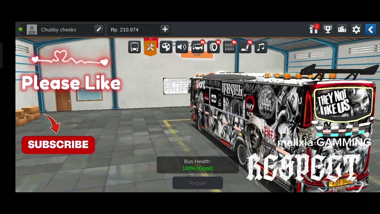 Bussid//THEY NOT LIKE US//SKIN//livery 