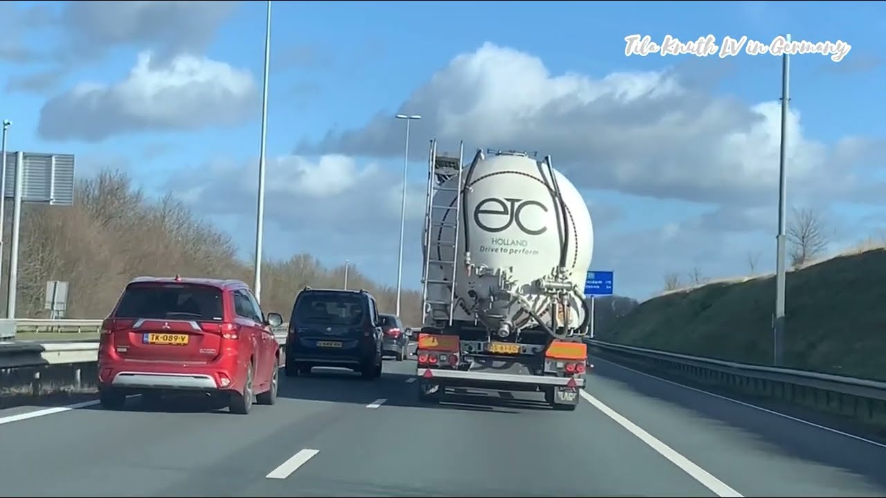 4K DRIVING TOUR ON HIGHWAYS IN 3 COUNTRIES | AUTOBAHN IN WEST EUROPE ( BE, NL, DE ) EUROPE TOUR
