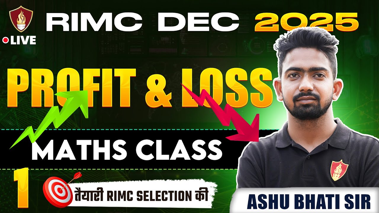 Maths Profit & Loss | RIMC Coaching | Rashtriya Indian Military College Preparation