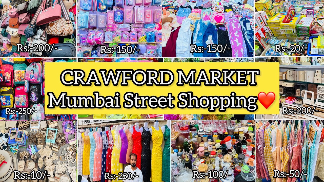 CRAWFORD MARKET MUMBAI TOUR😍|Mumbai Street Shopping Market😍 #mumbai ​⁠@prianca_solanki