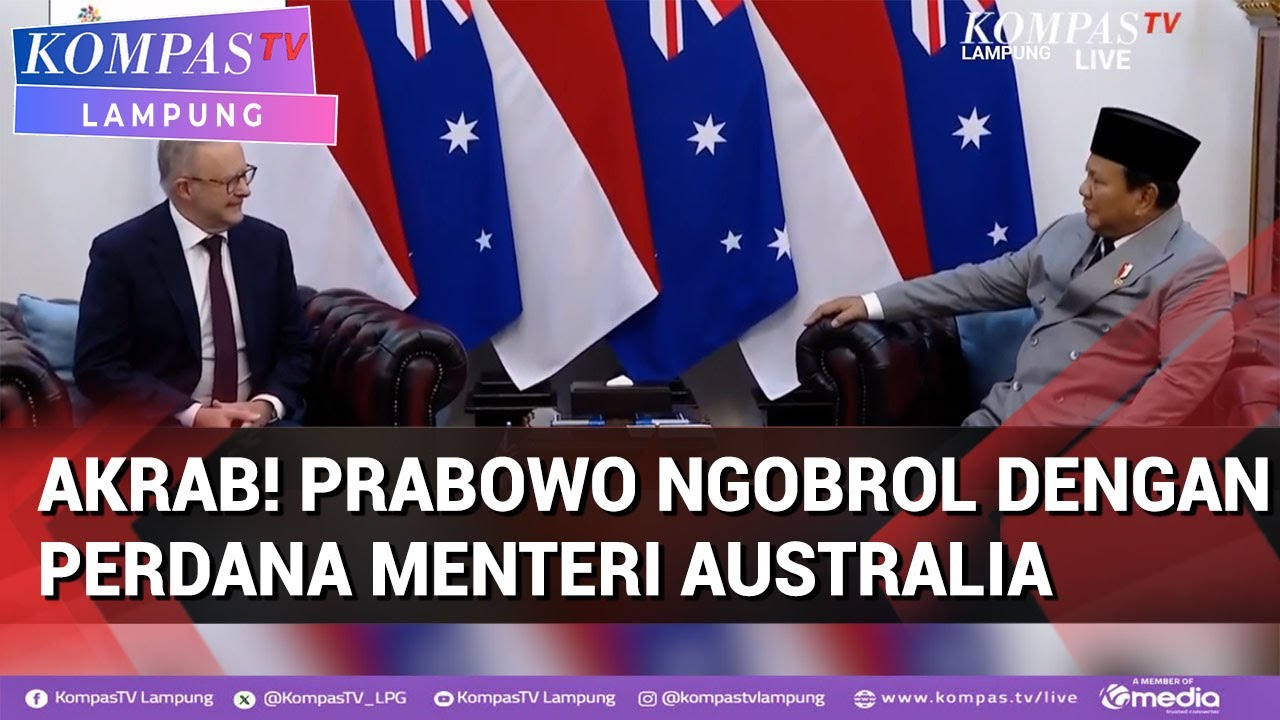 Momen Akrab Prabowo dengan Perdana Menteri Australia di Istana Negara