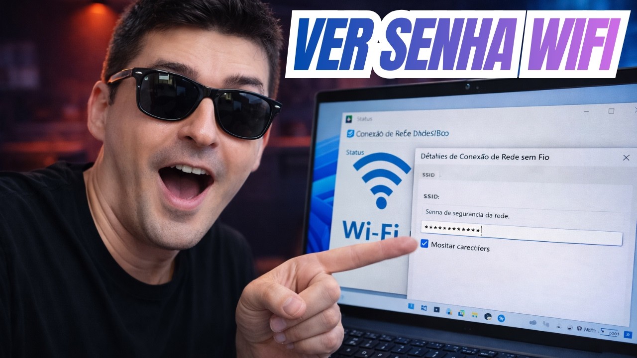COMO VER A SENHA DO WIFI NO NOTEBOOK 📶