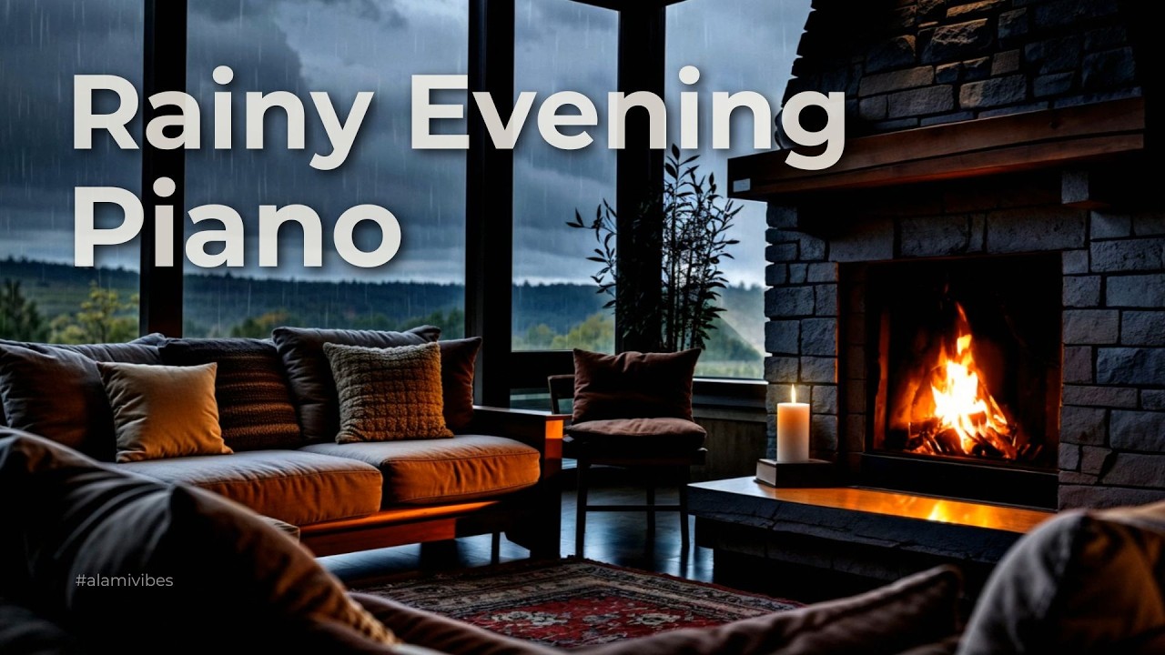 Rainy Evening Piano 🌧️ Emotional Relaxing Piano with Rain Sounds for Sleep & Relaxation