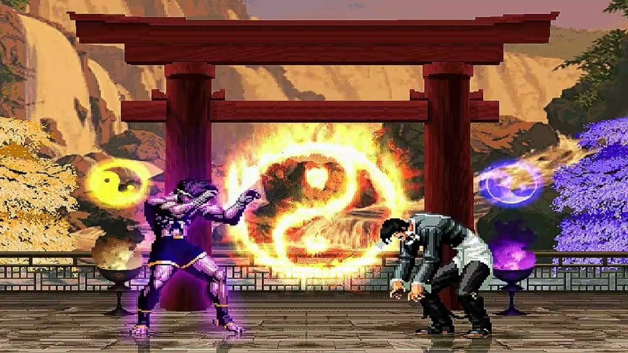[KOF MUGEN] (Kof Bosses Team) Vs Bio Element Team !