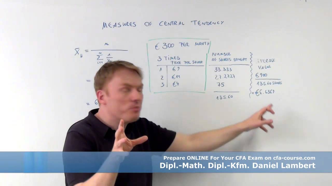 cfa measures of central tendency the harmonic mean 1 - cfa-course.com