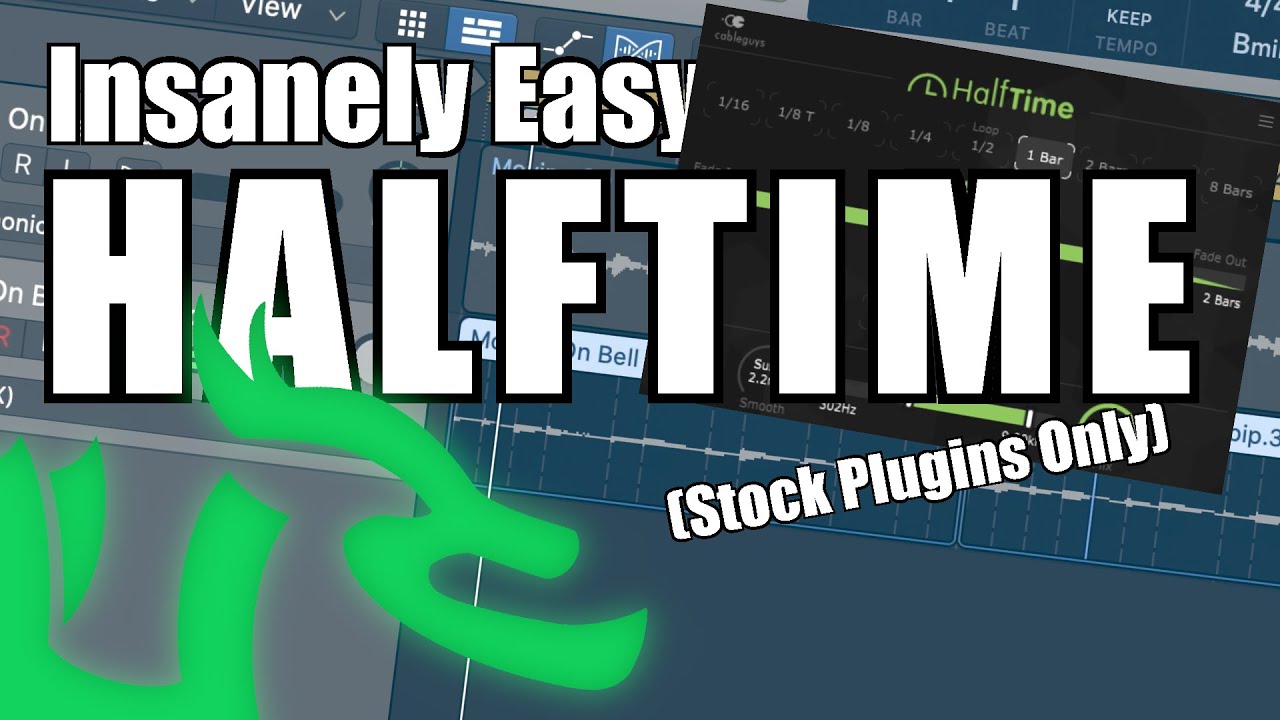 Insanely EASY Halftime Effect, No Plugins Necessary |  Logic Pro X (Tutorial)