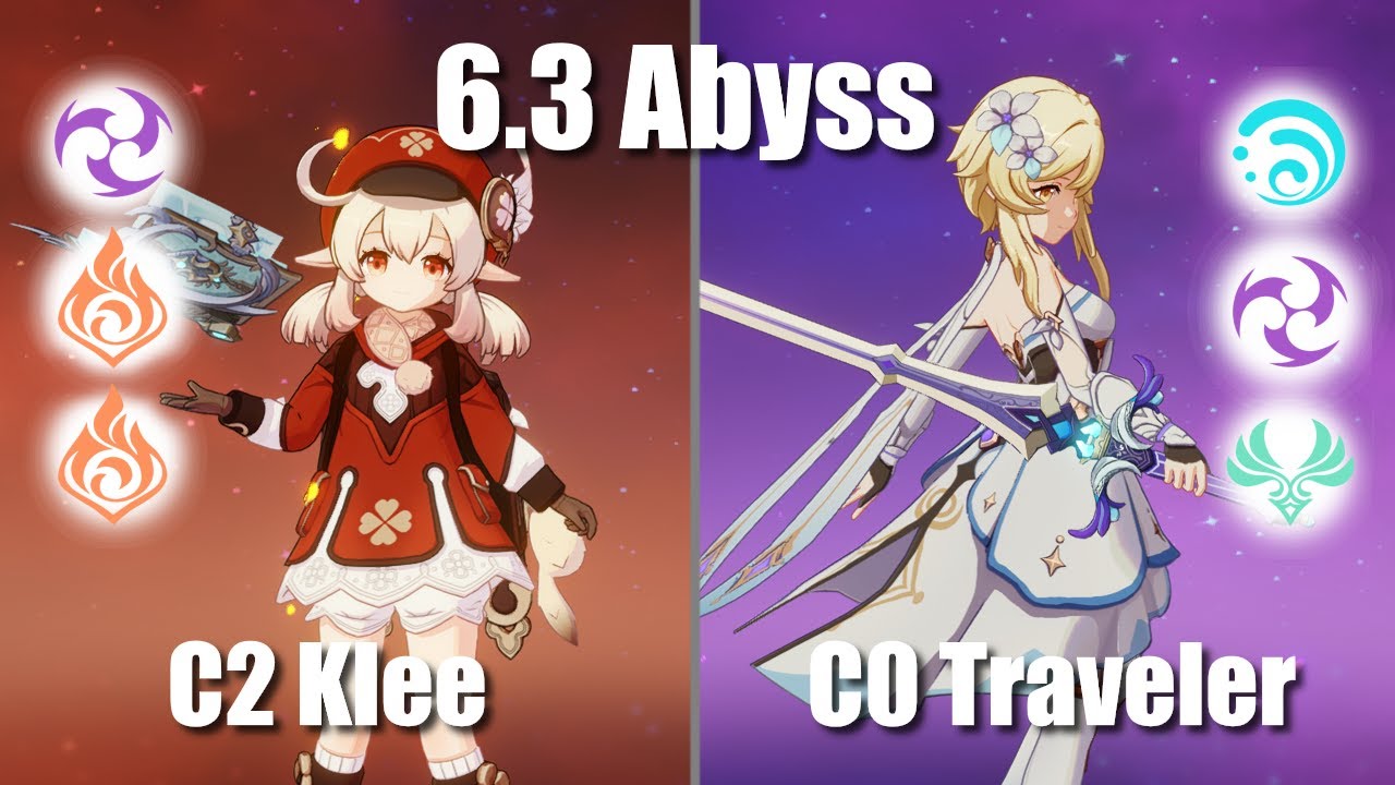 Hex Klee Overload and And Traveler w/ Columbina LC | 6.3 Abyss (Genshin)