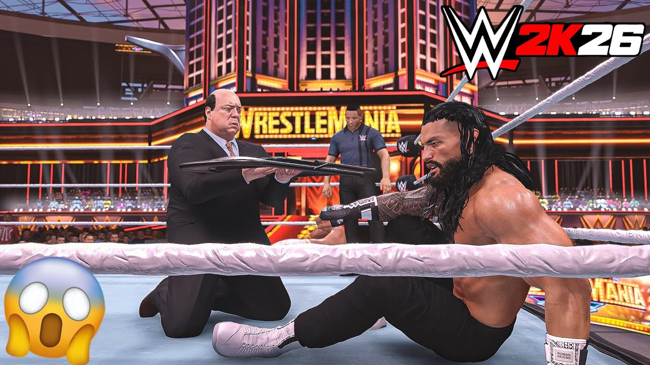 WWE 2K26 Showcase - CM Punk против Roman Reigns против Seth Rollins: WrestleMania 41 | Геймплей