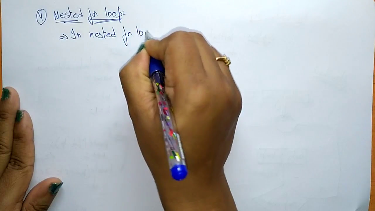 do while loop in c programming | nested for loop | Example |  C Programming | Lec-27