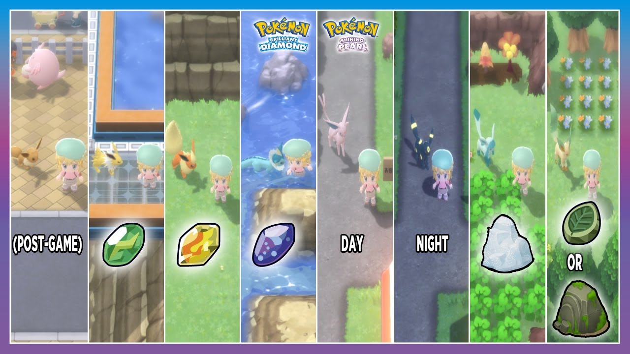 Pokémon Brilliant Diamond & Shining Pearl How to Get Eevee & Evolve It!