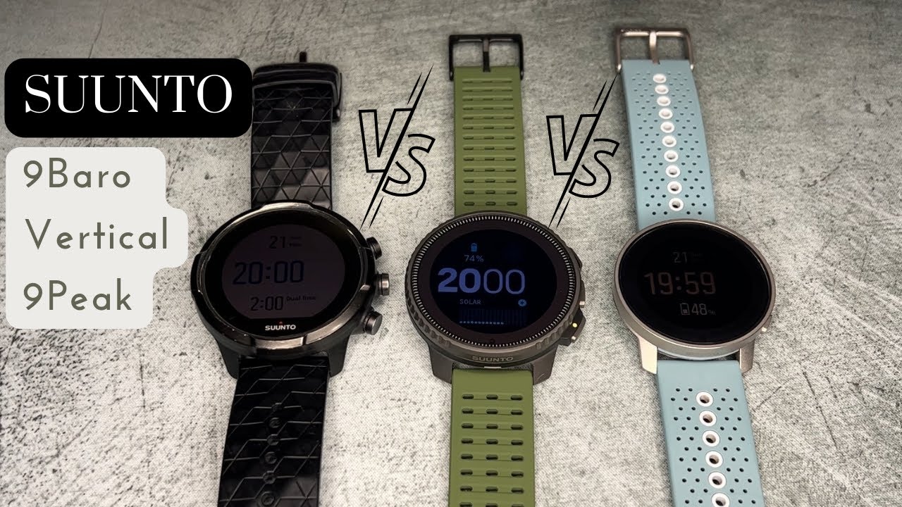 Suunto 9Baro против Vertical против 9Peak