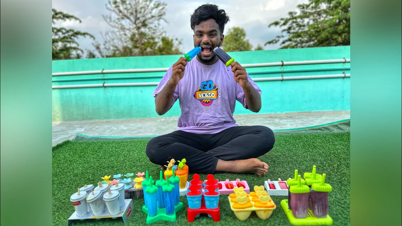MAKING DIFFERENT TYPE OF TEASTY 🍨 ICE-CREAMS AT HOME 🧊✨ - #vlog #icecream #cooking #trending