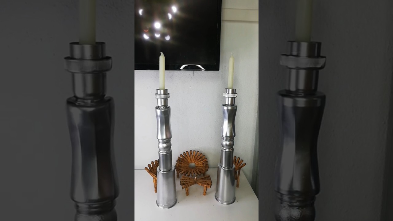 DIY. COMO HACER PORTAVELAS CON RECICLAJE. Manualidad de decoraci&oacute;n, pr&aacute;ctica, &uacute;til y barata.