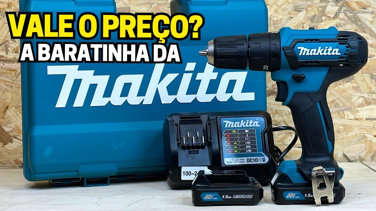 Kit Parafusadeira Furadeira a Bateria 12V Makita Hp333 - Teste e Review completo!