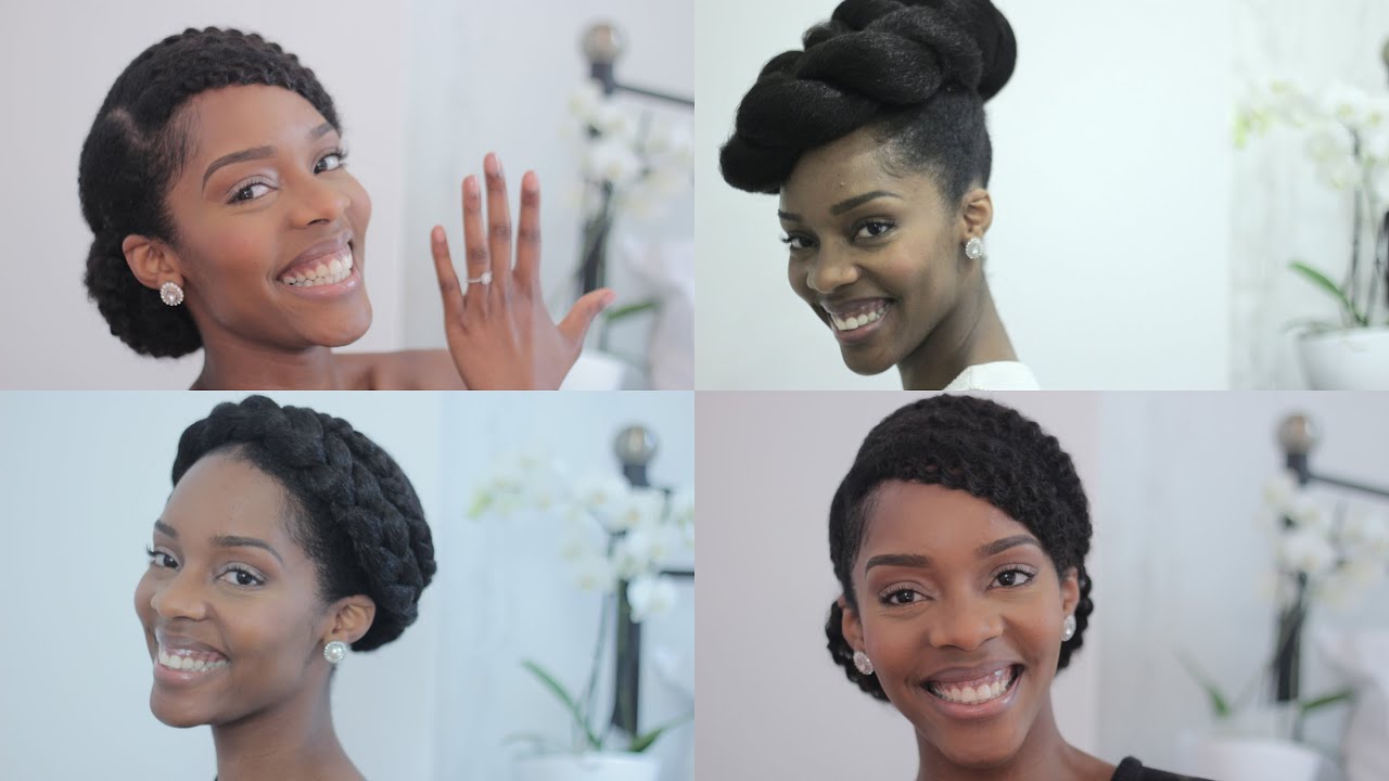 Natural Bride/Prom Tutorial |  3 Glamorous Styles For Your Special Day On Natural Hair