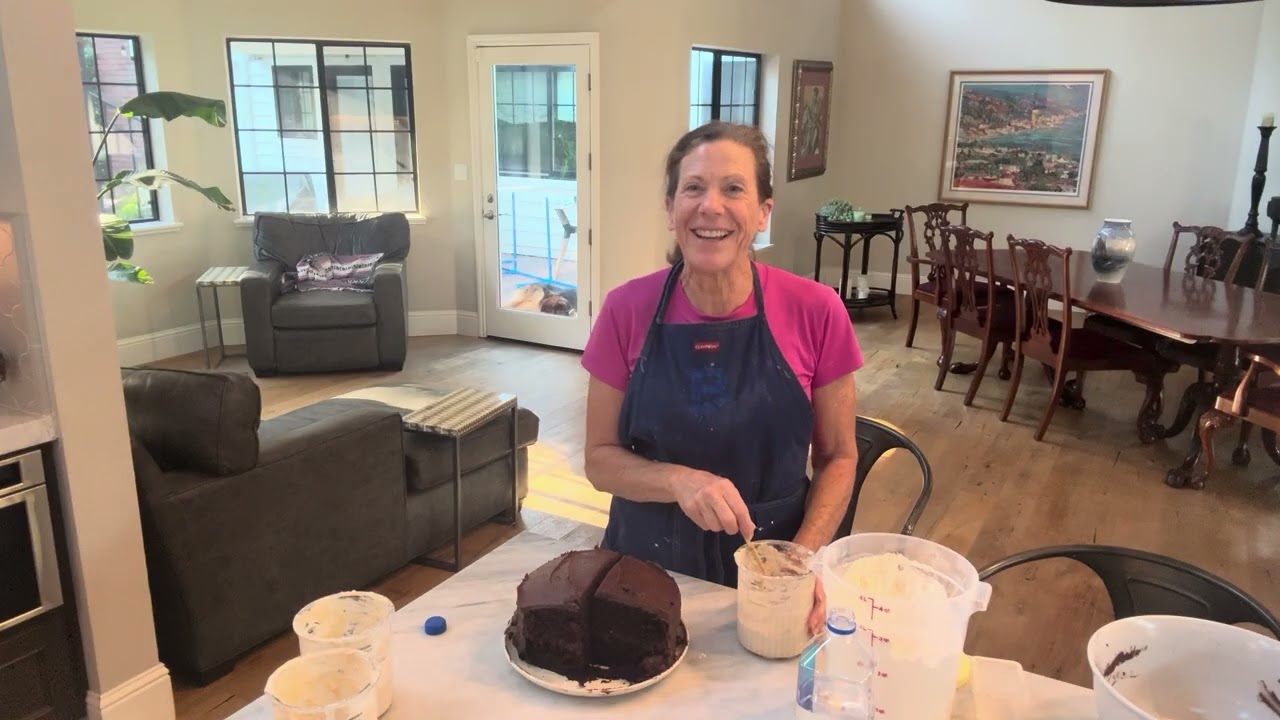 Murder and Chocolate cake made from sourdough discard