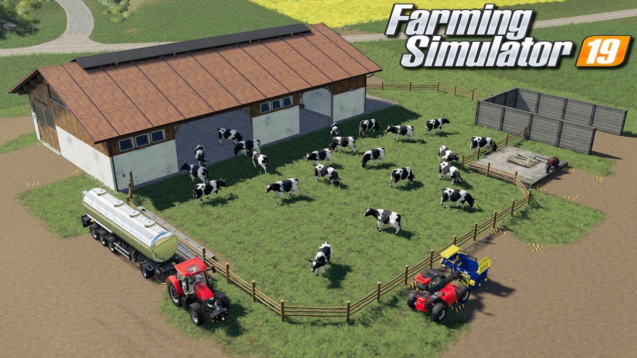 Stawianie większej obory - Farming Simulator 19 | #92