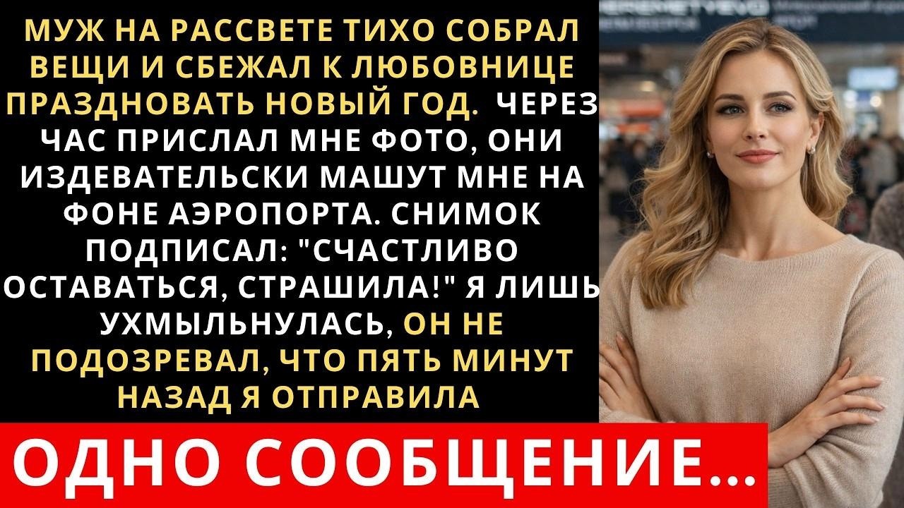 Муж на рассвете тихо собрал вещи и сбежал к любовнице праздновать Новый Год  Но его ждал большой