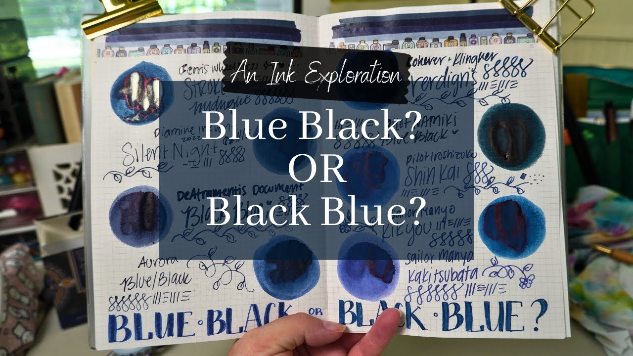 Blue Black Fountain Pen Ink 💙 | Ink Exploration No. 3