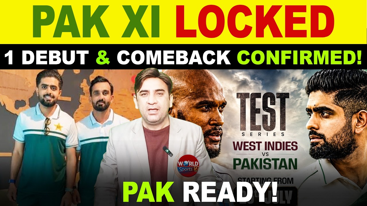 Pakistan Playing XI Locked After Practice Match! 🔥 Ali Usman Confirmed for 1st Test | PAK vs WI