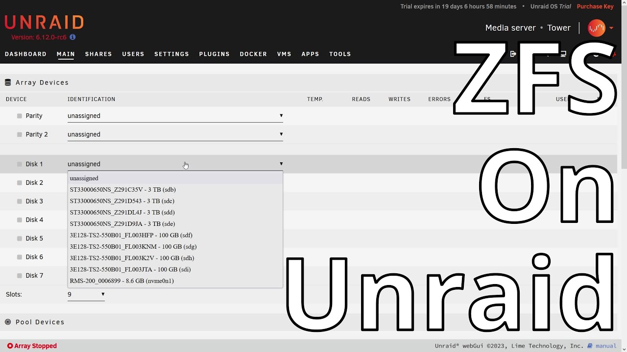 Trying out ZFS in Unraid beta