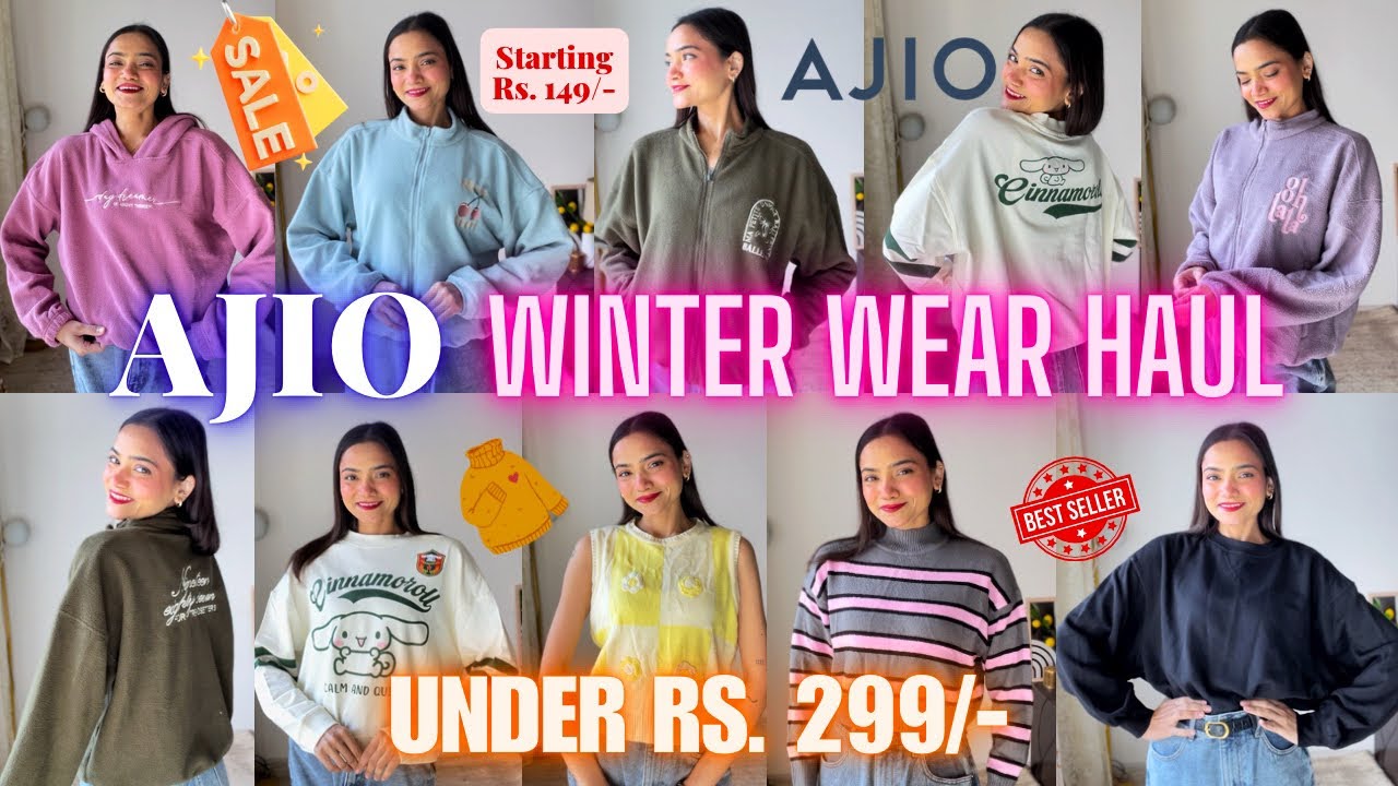 *Under Rs. 299/- * AJIO Winter Haul #ajio #ajiohaul #tryonhaul #haul #supii #under300 #under300rs 