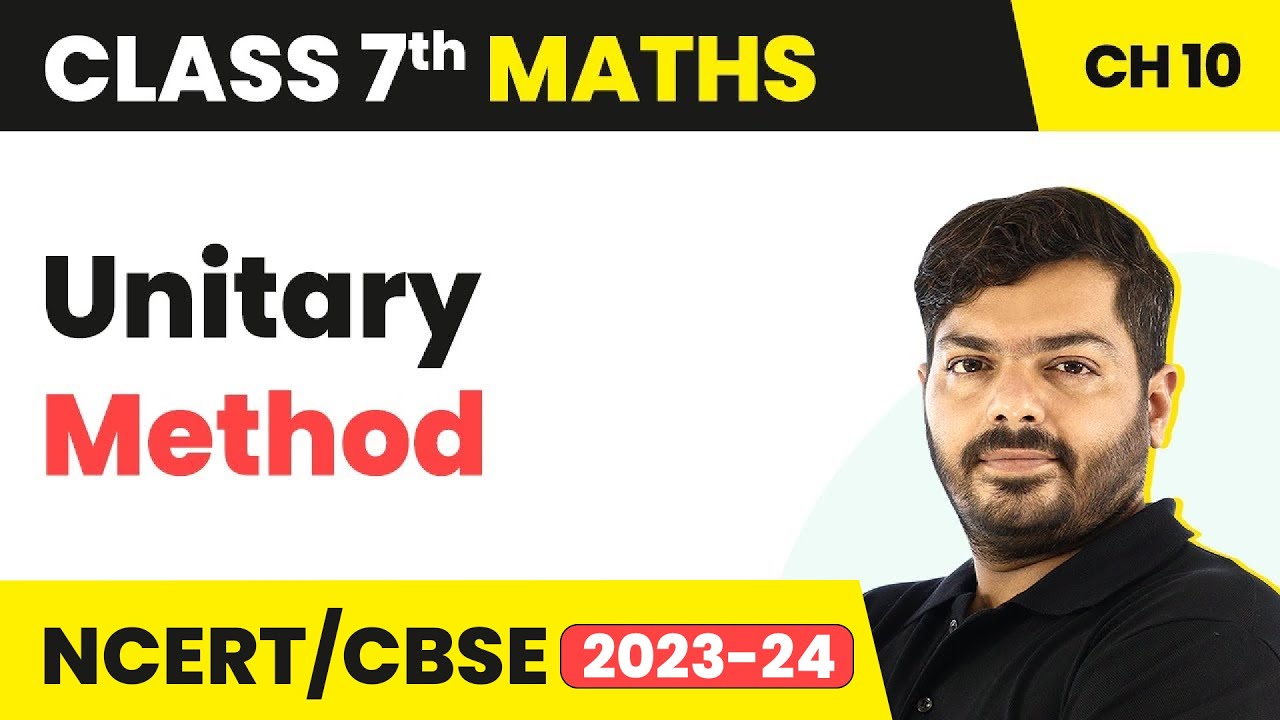 Unitary Method Chapter 10 Rd Sharma Solutions | Rd Sharma Class 7 Maths | Maths Class 7