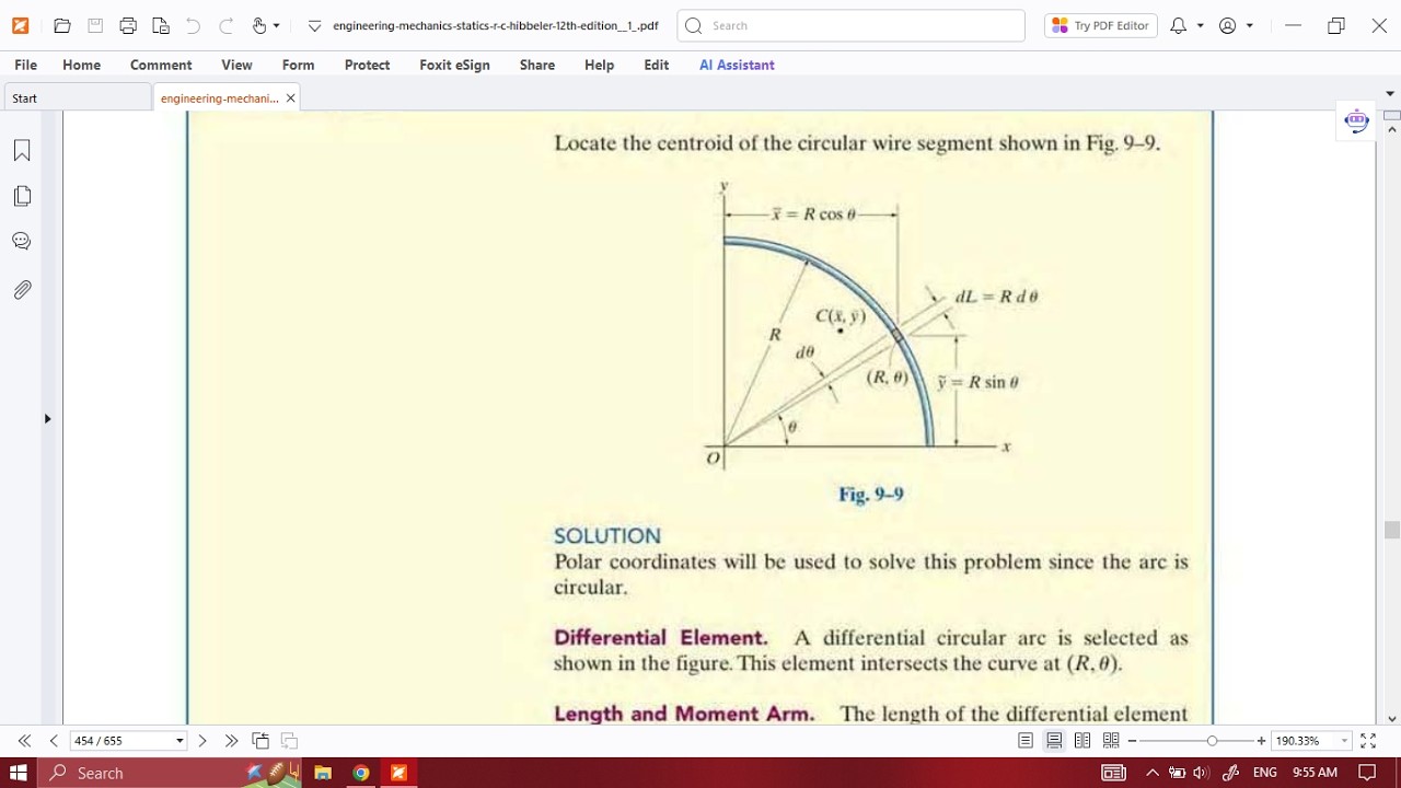 #statics  Ch9 Centroid Of  Rod