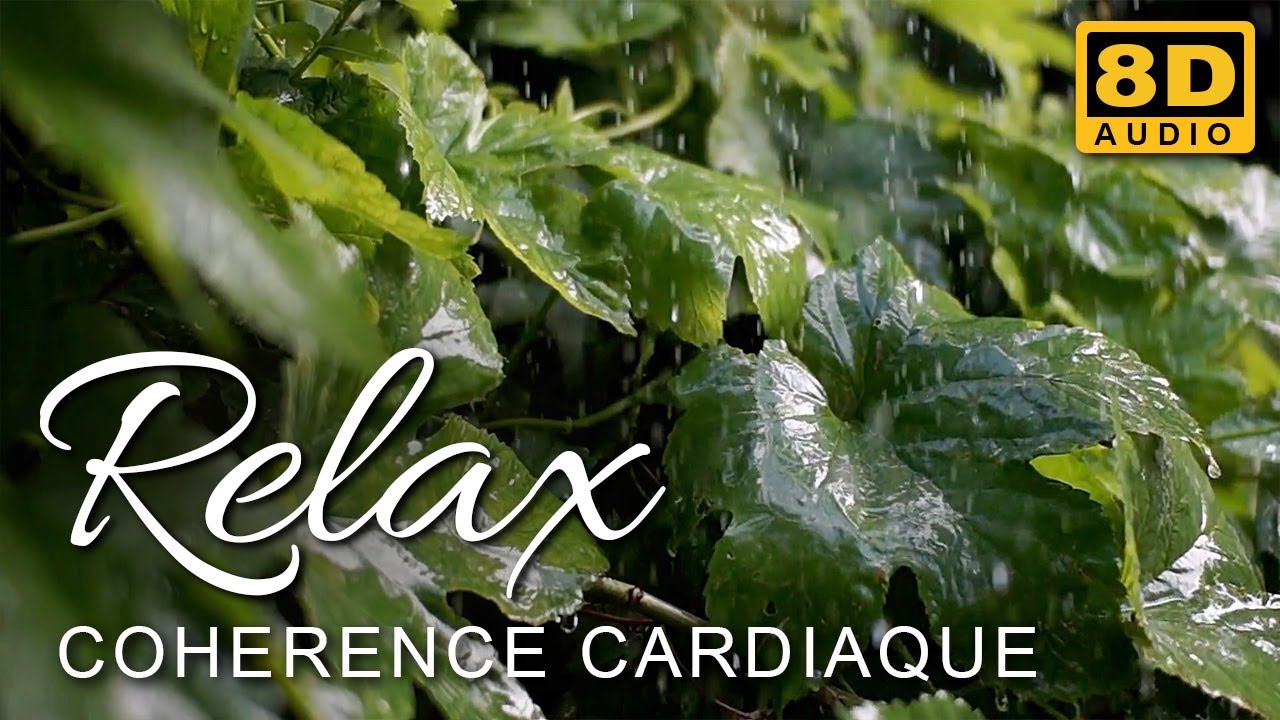 Coherence cardiaque sonore  - Pluie - Exercice les yeux fermés - 5 minutes