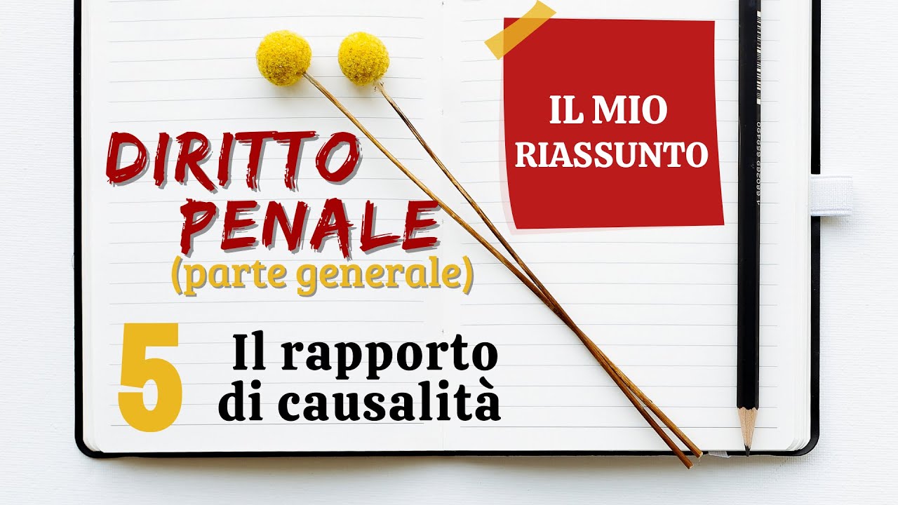 Diritto Penale (parte generale) - Capitolo 5: il rapporto di causalità