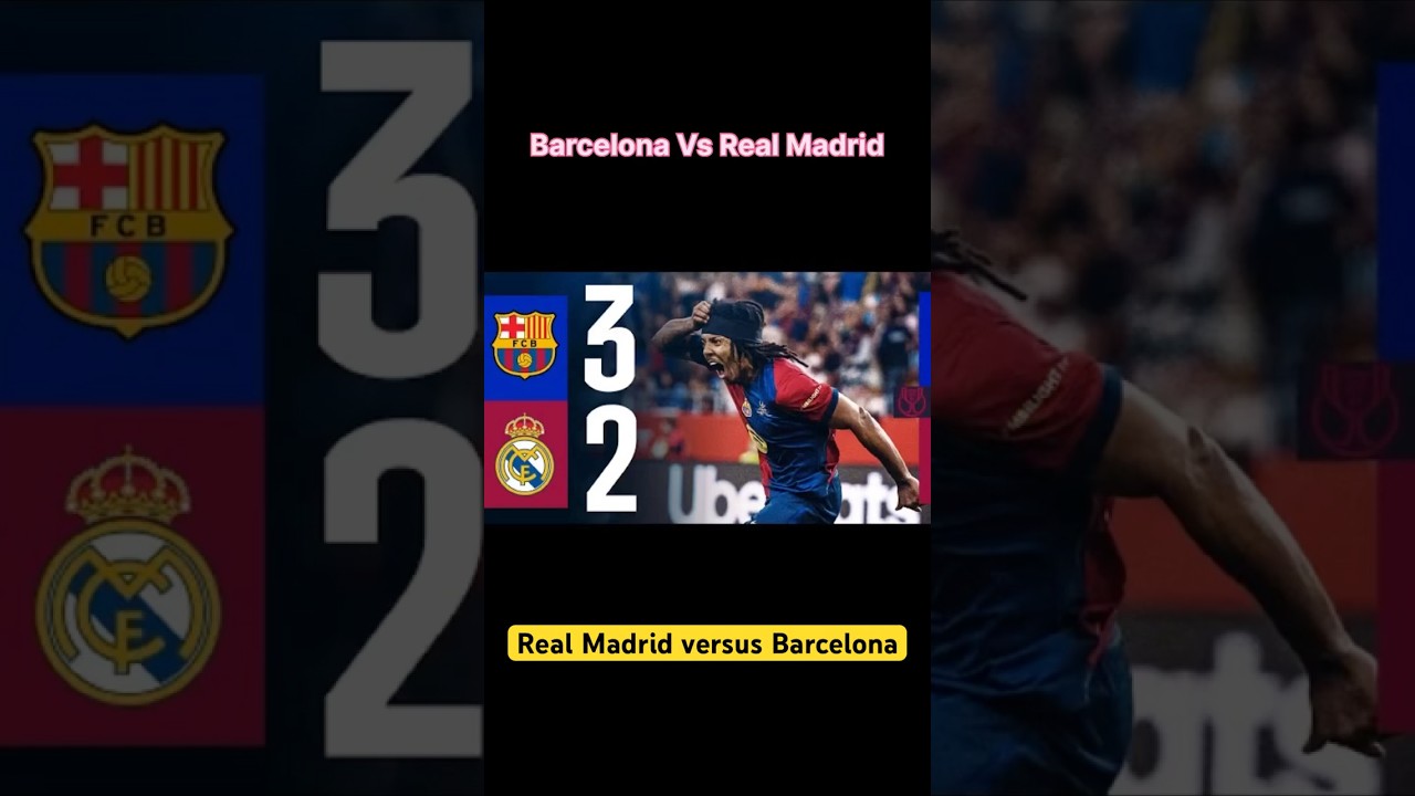 Barcelona vs Real Madrid 😱 El Clásico que paralizó al mundo