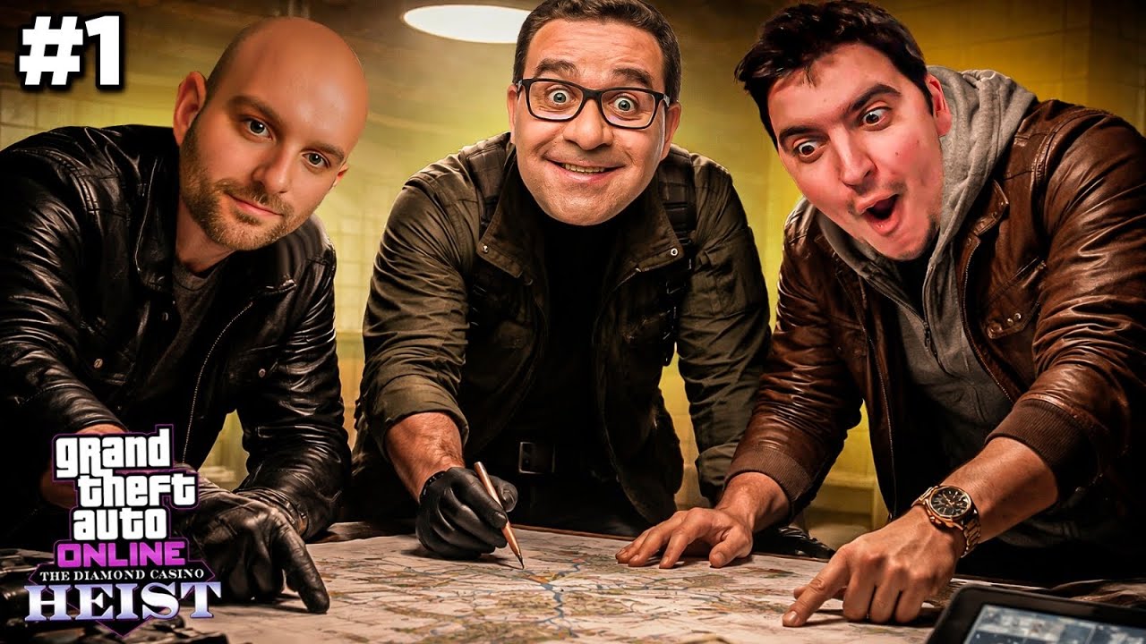 GTA 5 Online CASINO HEIST #1 - RIC DAIZER E VITOR PREPARATIVOS PARA O ASSALTO