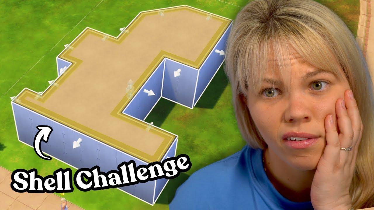 Can I turn this weird box into a *normal* looking house? | The Sims 4 | Shell Challenege | DARYATVER