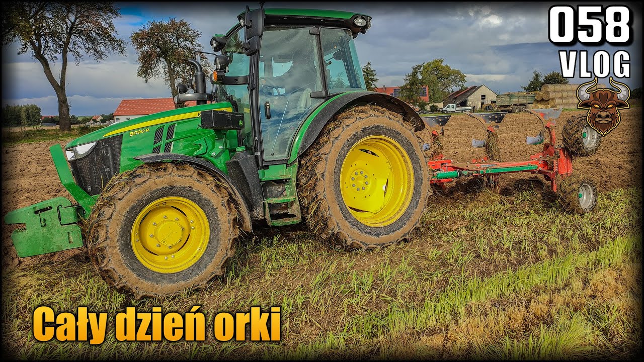 Test John Deera i pługa - cały dzień orania. Czy pług daje radę na zakamienionym polu? | Vlog #58