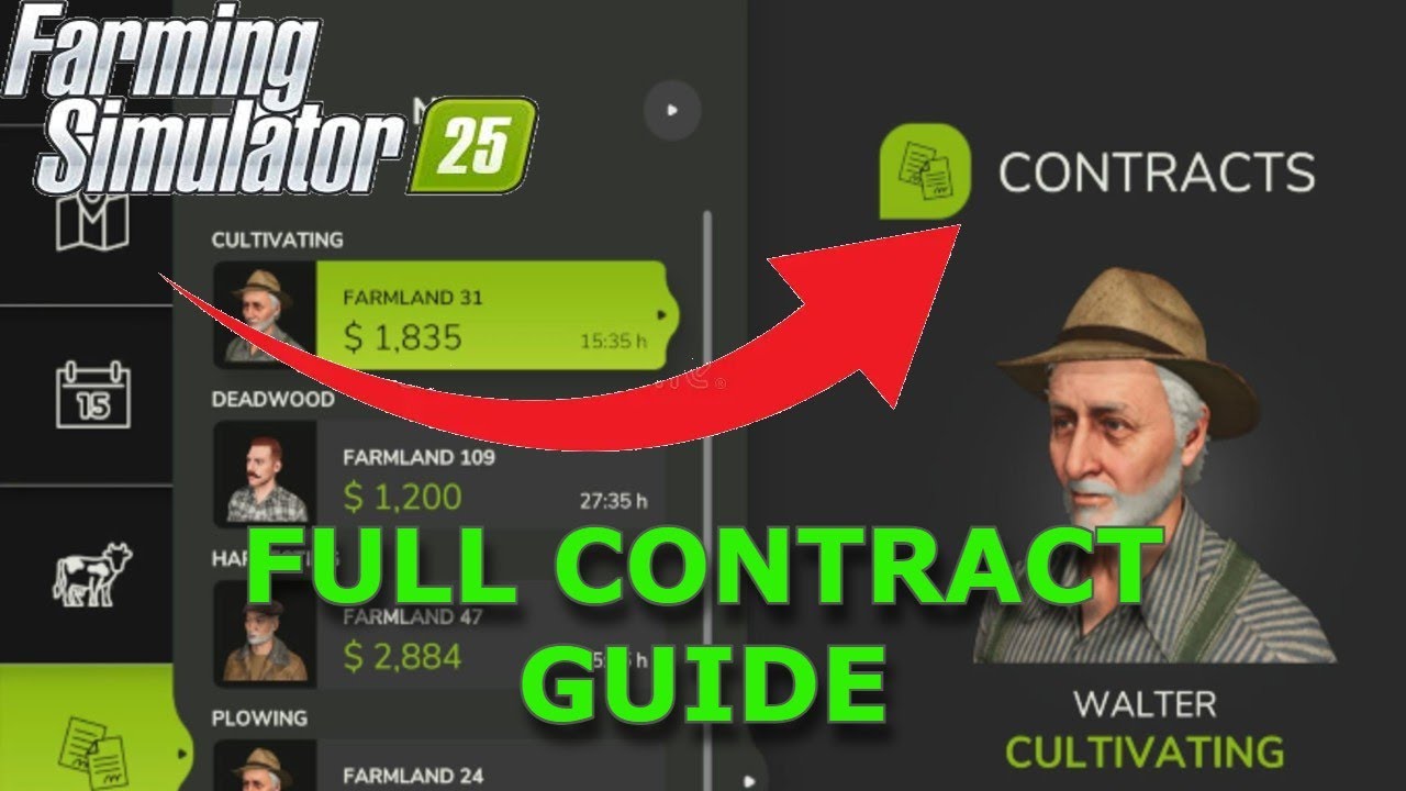 Easy money? Contract Guide for farming simulator 25!