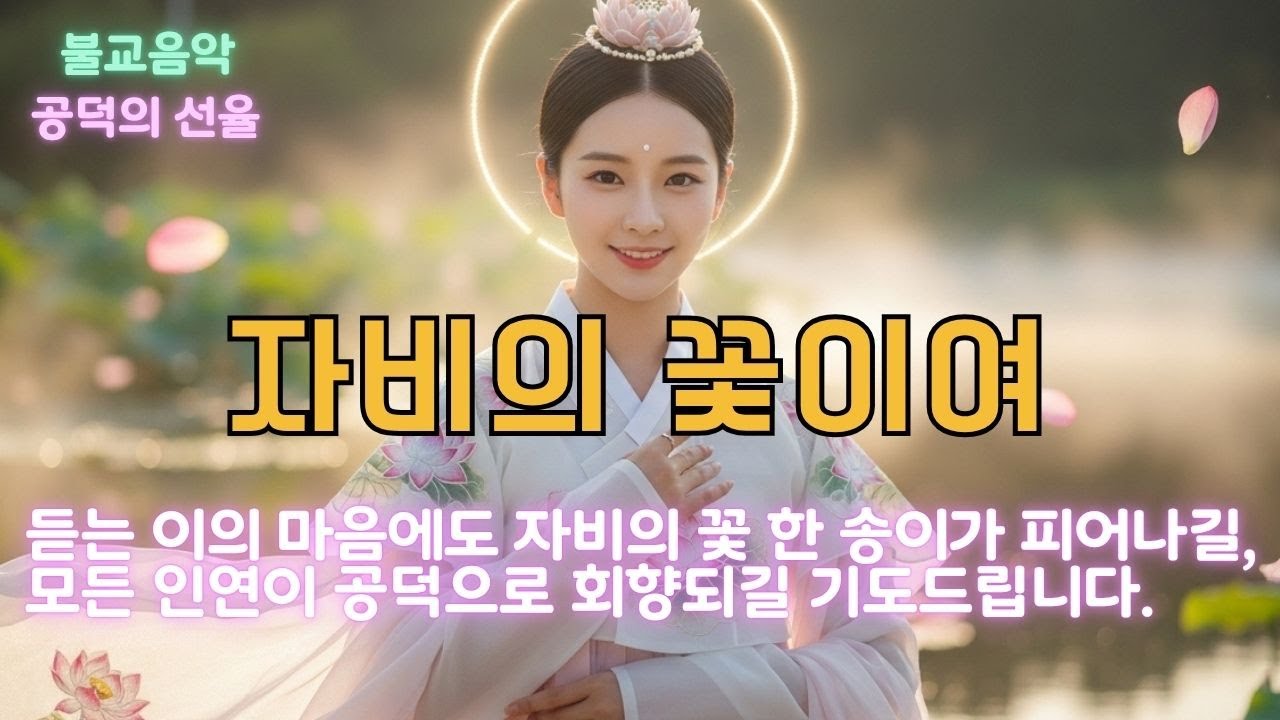 🌸 노래로 듣는 자비의 꽃이여｜고난을 자비로 밝히는 기도, 듣기만 해도 마음이 환히 열립니다 #불교음악 #명상음악 #자비수행